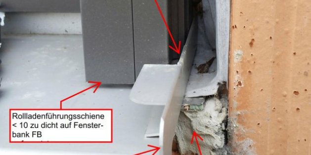 Leckage in der Unterspannbahn